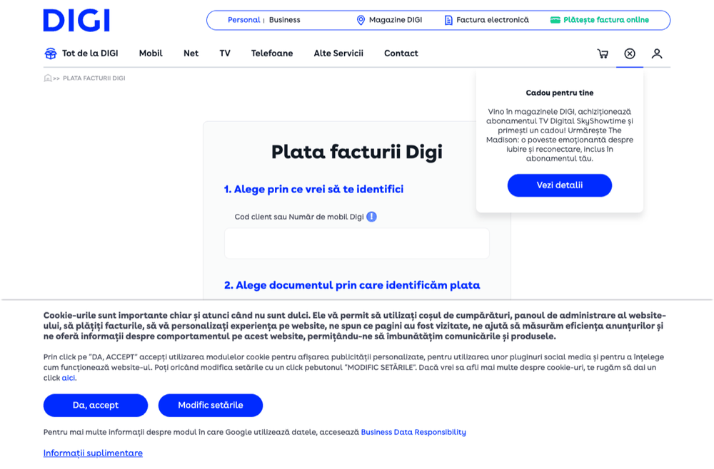 Deschide formularul de plată fără cont