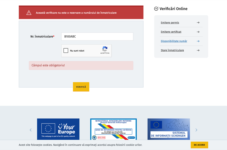 Rezolvă reCAPTCHA și trimite