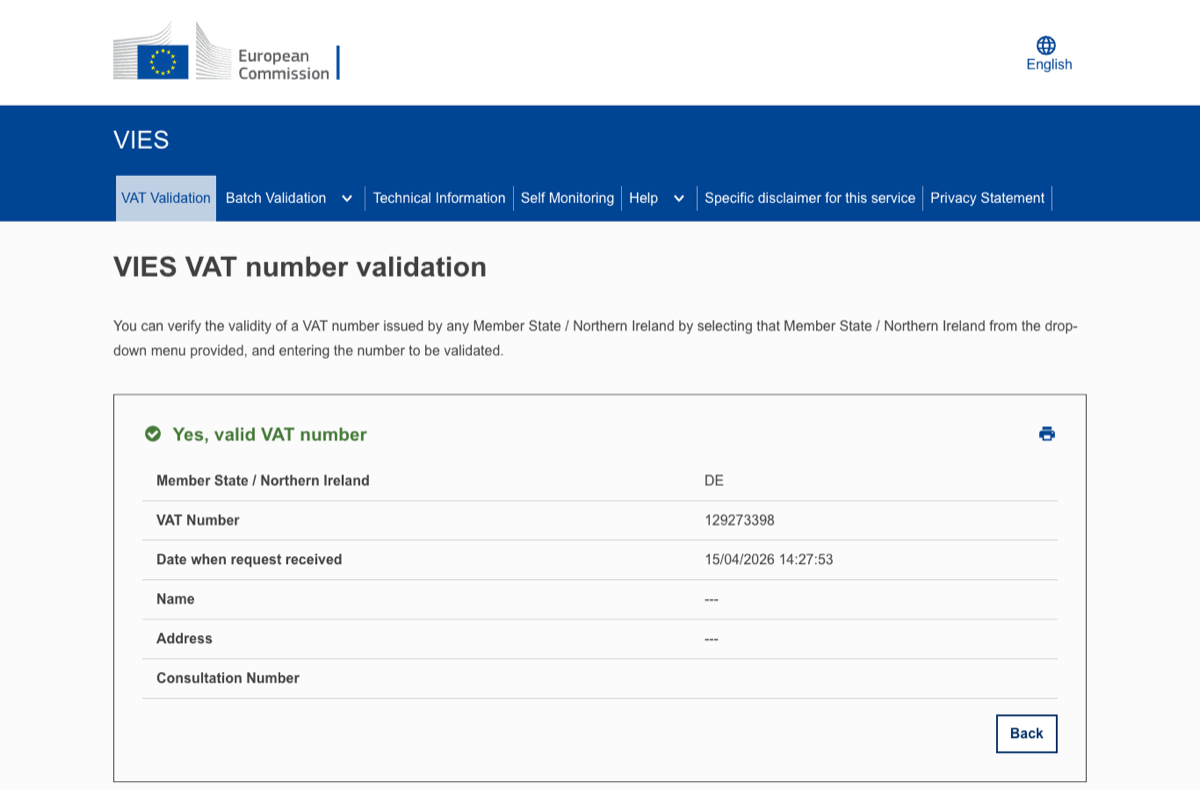 Apasă Verify și citește rezultatul